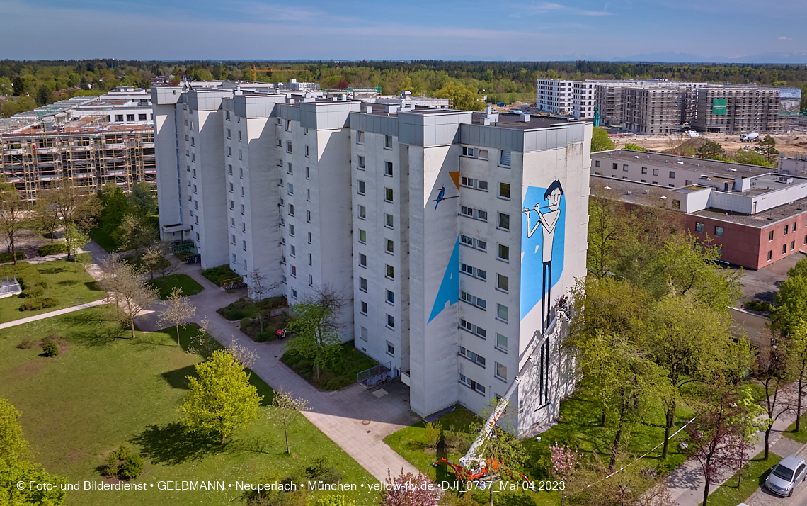 04.05.2023 - Graffiti am Karl-Marx-Ring 75 in Neuperlach